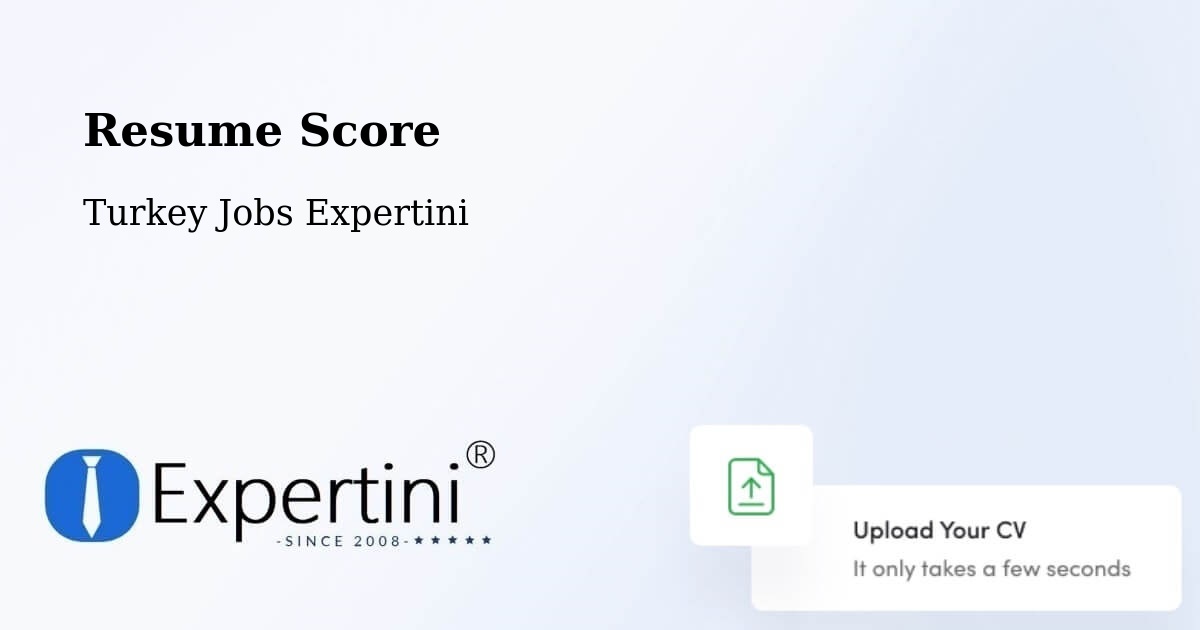 Resume Score & Job Description Match Tool – Devrek - Turkey Jobs Expertini